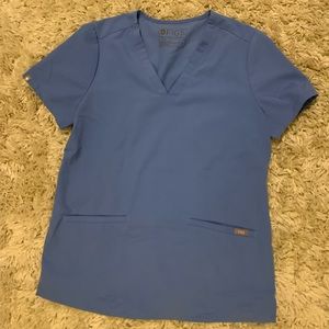 Figs Casma Top Ceil Blue